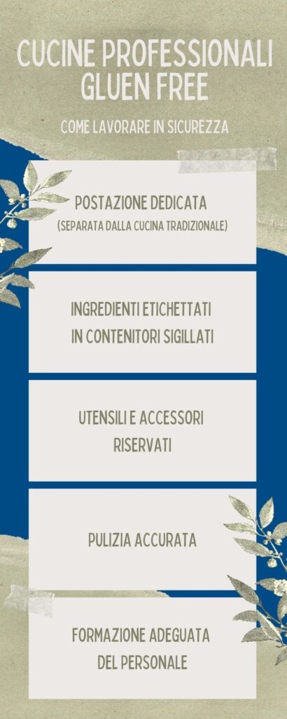cucine professionali gluten free come lavorare in sicurezza ed evitare le contaminazioni da glutine