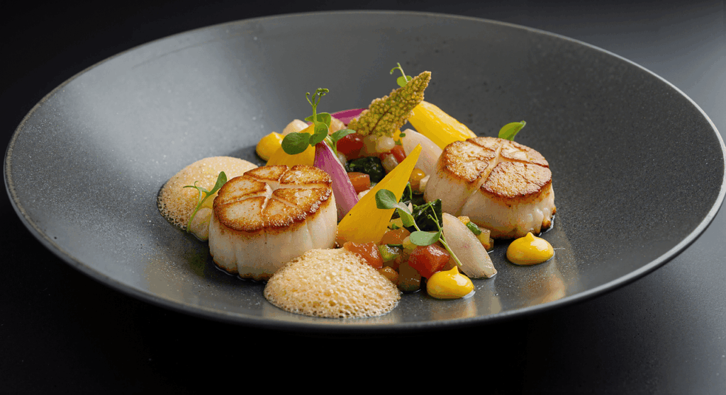 arte di decorare piatti cocktail pizza