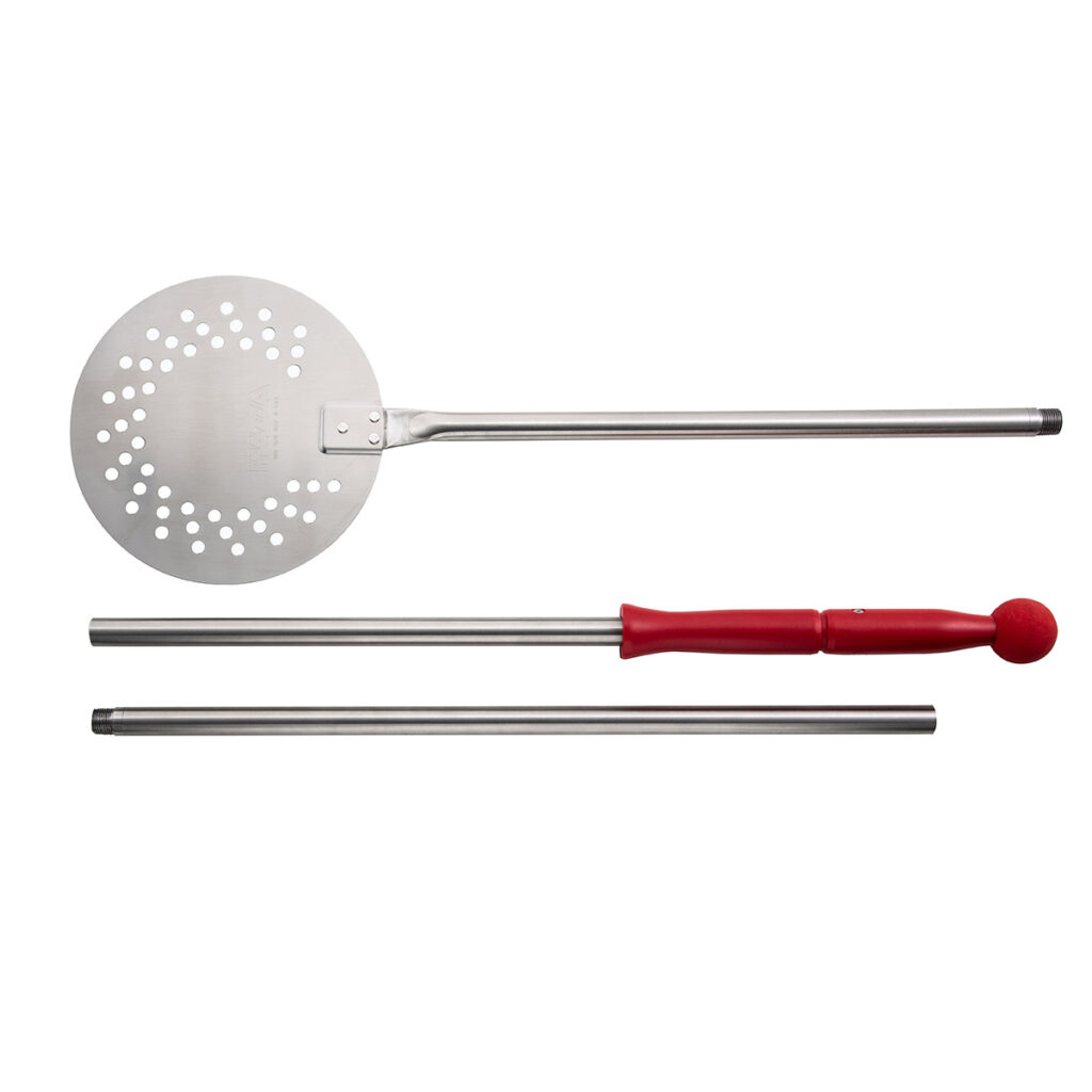 palino pizza smontabile forato in acciaio