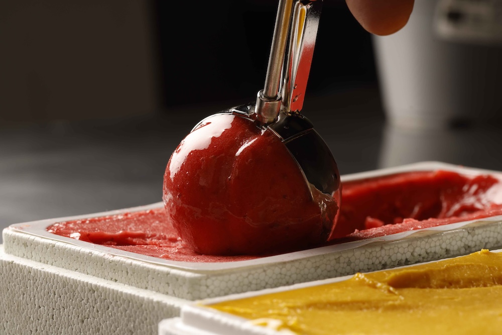strumenti per la presentazione del gelato